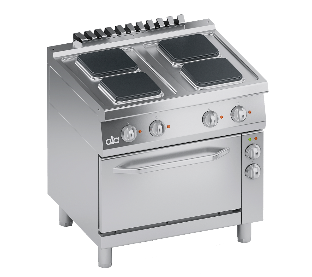 K7ECU10FVQ: ELECTRIC RANGE 4 SQUARE PLATES + ELECTRIC VENTILATED